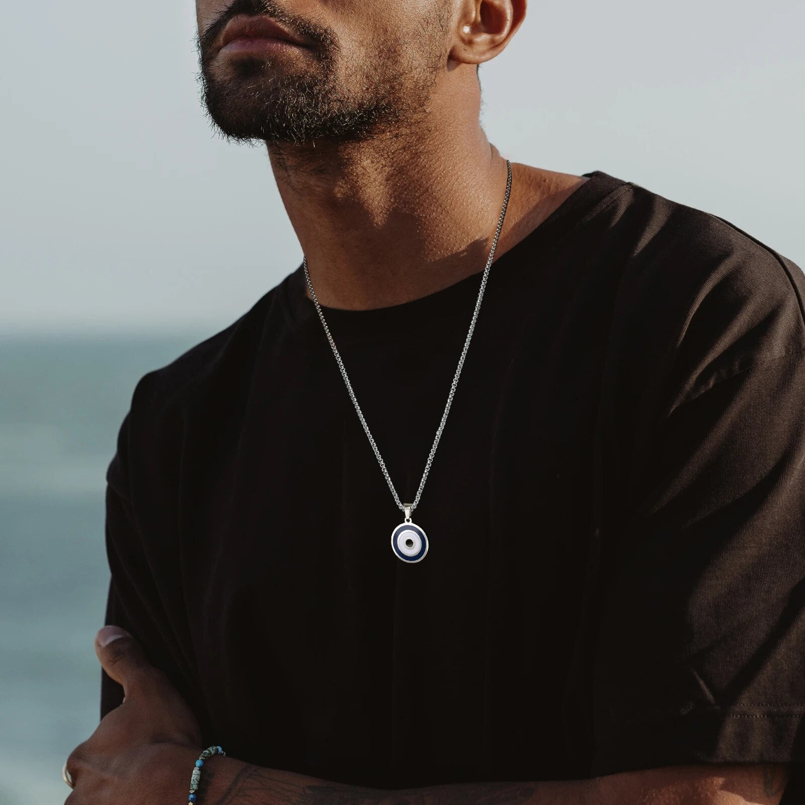 Men's Necklace with Turkish Pendant
