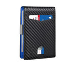 NFCBlocker Wallet - ANTI RFID Blocking Black Carbon Fiber