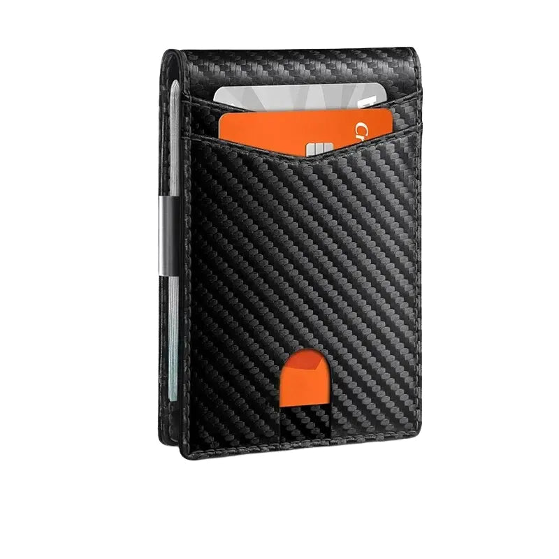 NFCBlocker Wallet - ANTI RFID Blocking Black Carbon Fiber