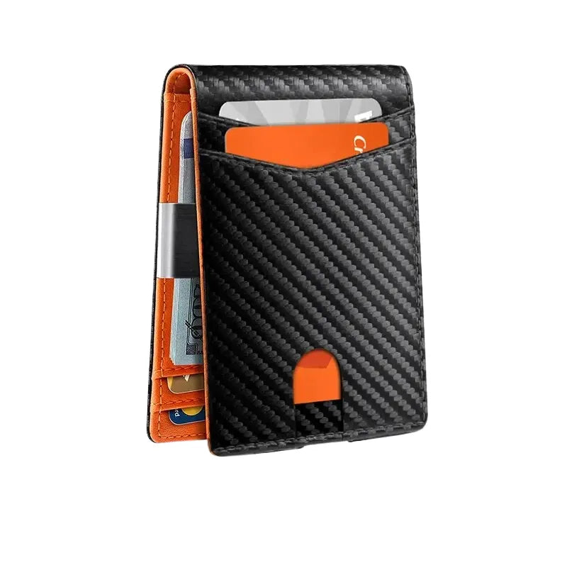 NFCBlocker Wallet - ANTI RFID Blocking Black Carbon Fiber
