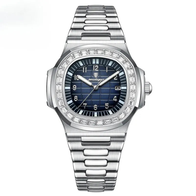 POEDAGAR Diamond-Edge Men’s Watch