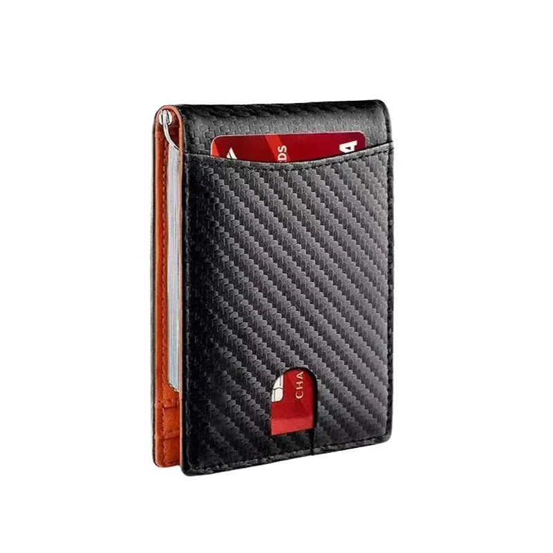 NFCBlocker Wallet - ANTI RFID Blocking Black Carbon Fiber