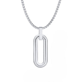 Men's Necklace with Minimalist Pendant