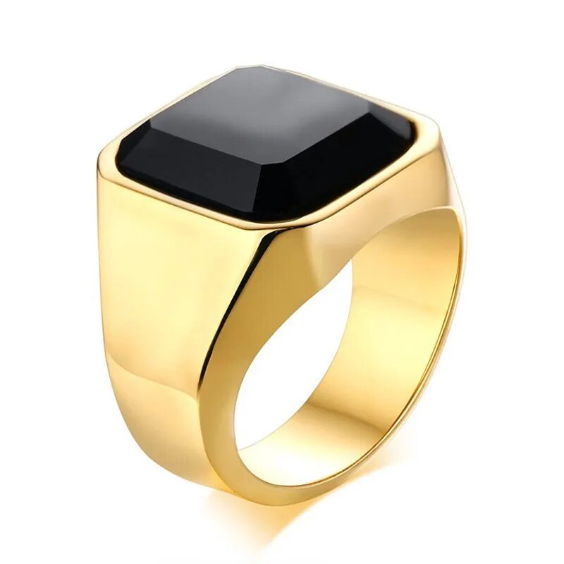 Men's Onyx Stone Ring