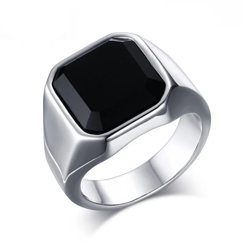 Men's Onyx Stone Ring