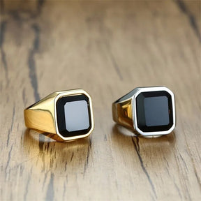 Men's Onyx Stone Ring