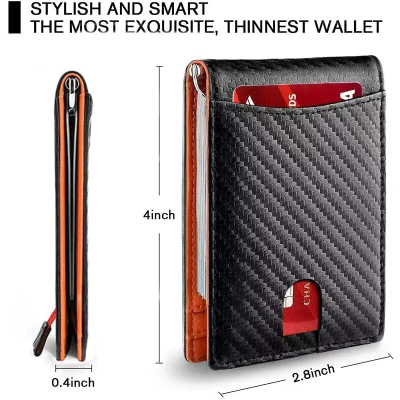 NFCBlocker Wallet - ANTI RFID Blocking Black Carbon Fiber