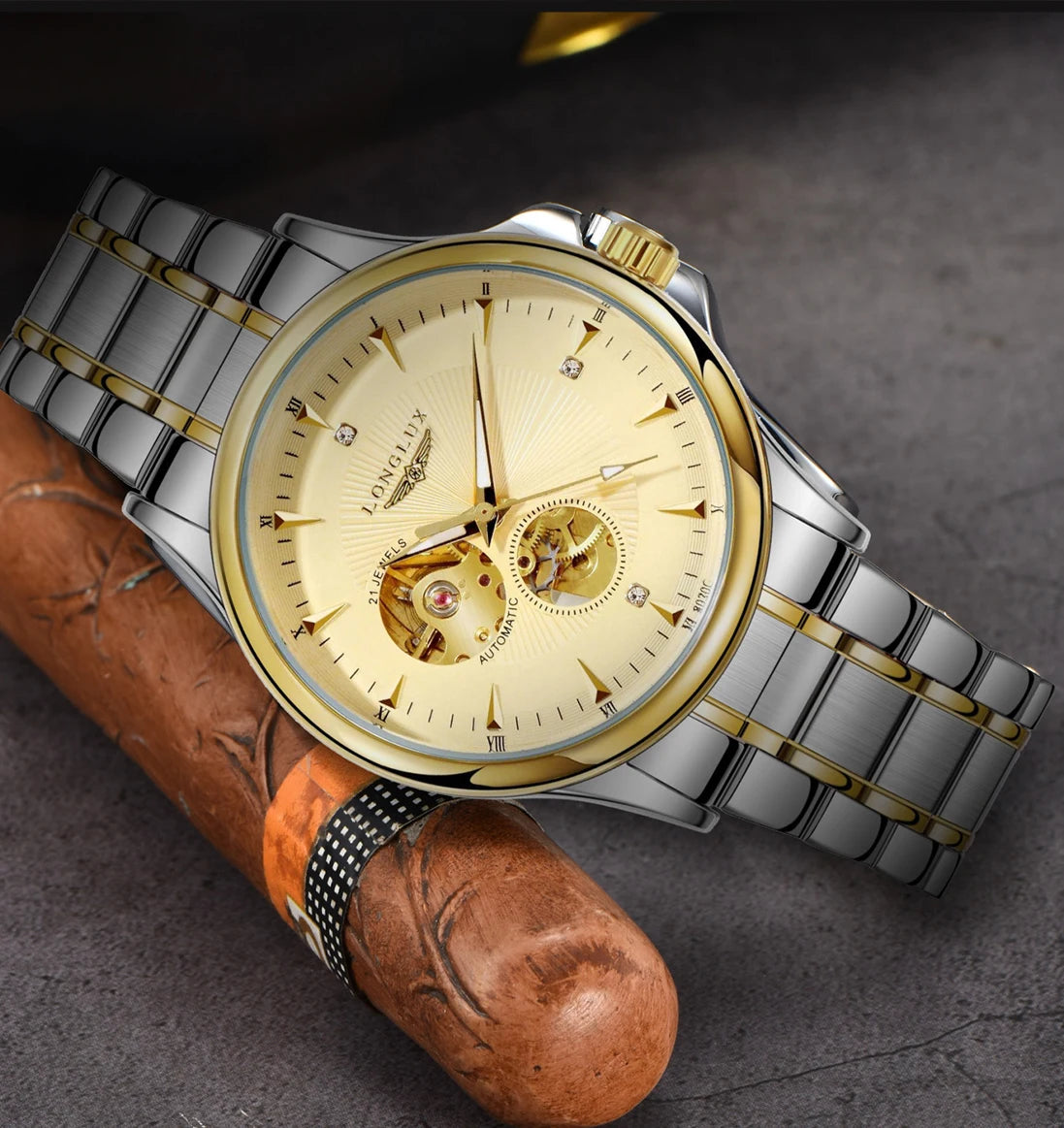 LONGLUX Skeleton Watch Automatic