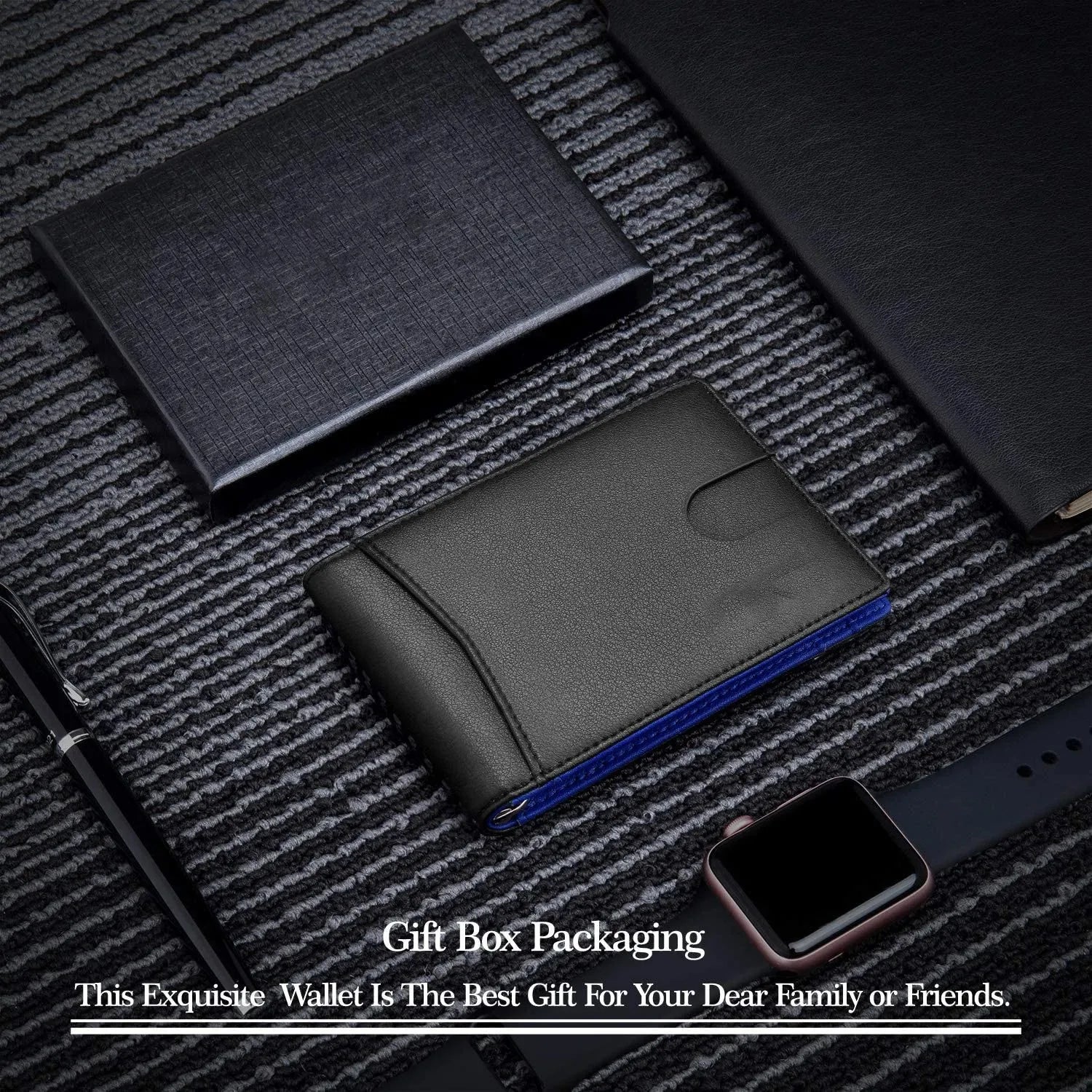 NFCBlocker Wallet - ANTI RFID Blocking Black Carbon Fiber