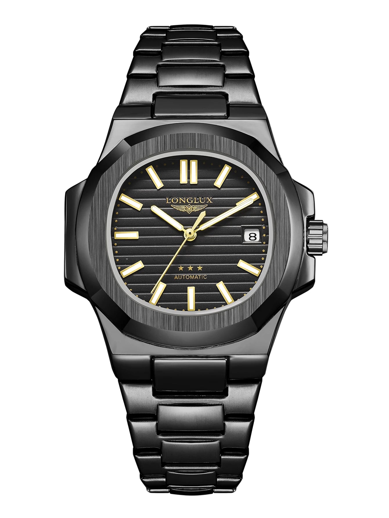 LONGLUX EliteDrive – Men's Luxury Automatic Watch with Calendar