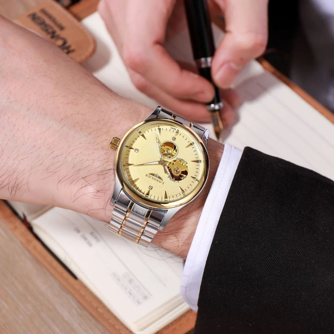 LONGLUX Skeleton Watch Automatic