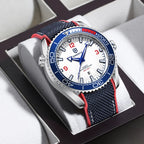 Men’s Waterproof Quartz Watch with Silicone Strap