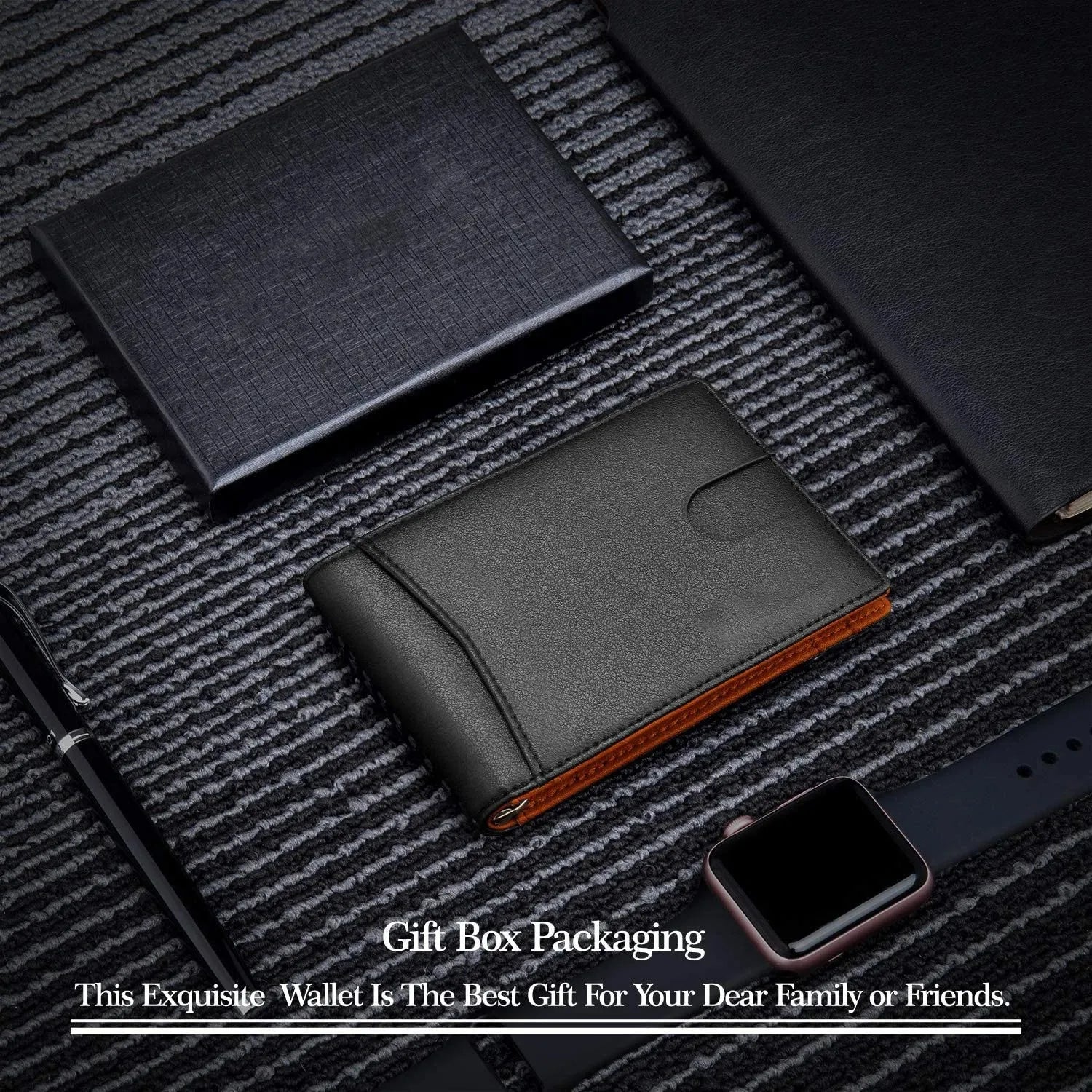 NFCBlocker Wallet - ANTI RFID Blocking Black Carbon Fiber